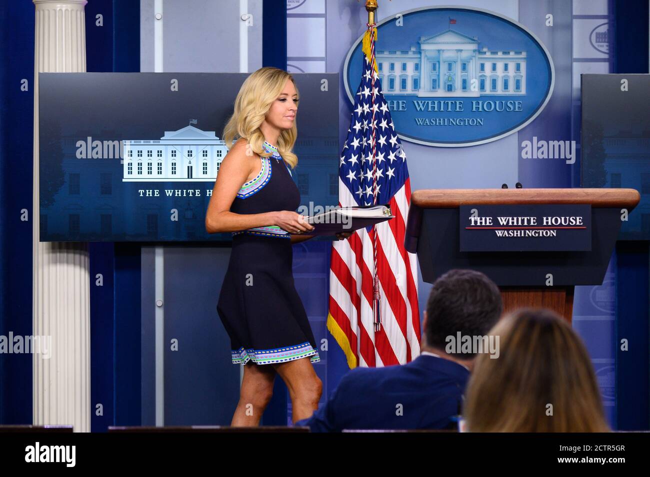 White House Press Secretary Kayleigh McEnany, arrives to a news conference in the James S. Brady Press Briefing Room at the White House in Washington, DC, U.S., on Thursday, September 24, 2020.Credit: Erin Scott/Pool via CNP /MediaPunch Stock Photo