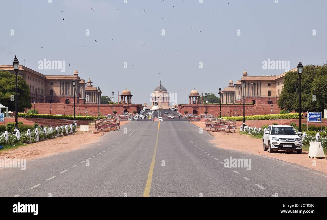 Full View of the iconic Rashtrapati Bhavan the residence of Indian ...