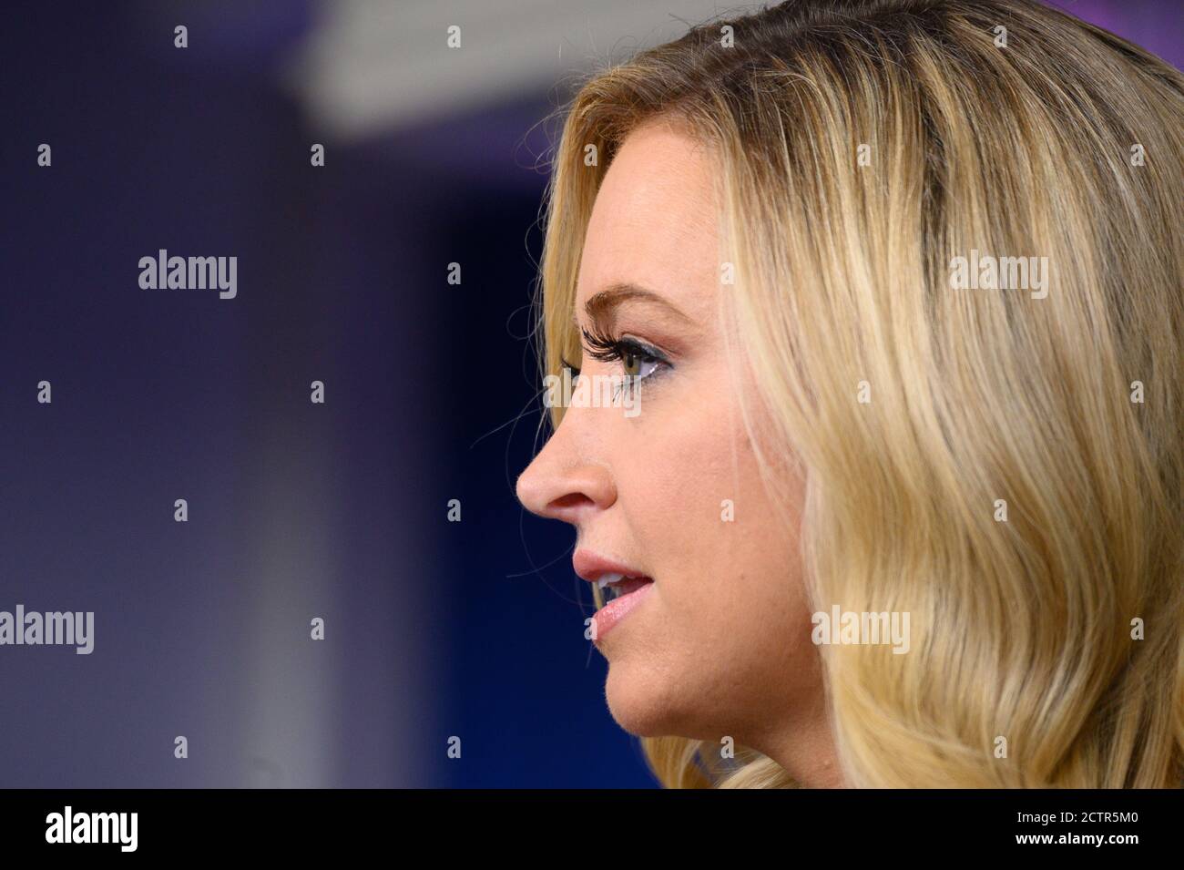 Kayleigh McEnany, White House press secretary, takes questions during a news conference in the James S. Brady Press Briefing Room at the White House in Washington, DC, U.S., on Thursday, September 24, 2020. Credit: Erin Scott/Pool via CNP /MediaPunch Stock Photo