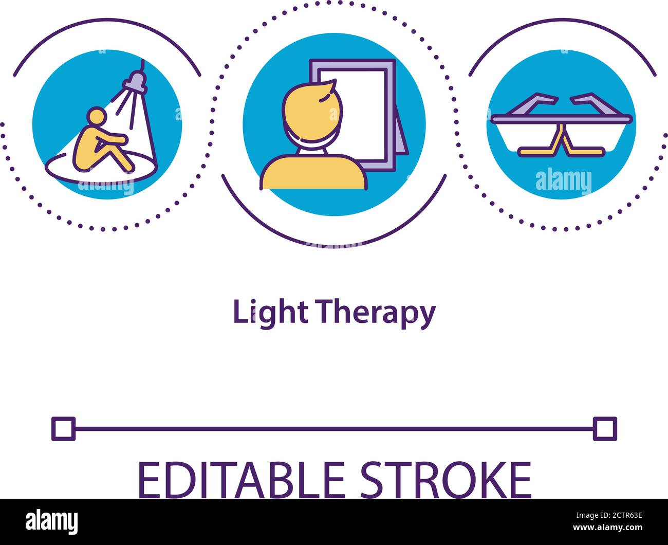 Light therapy concept icon Stock Vector Image & Art Alamy