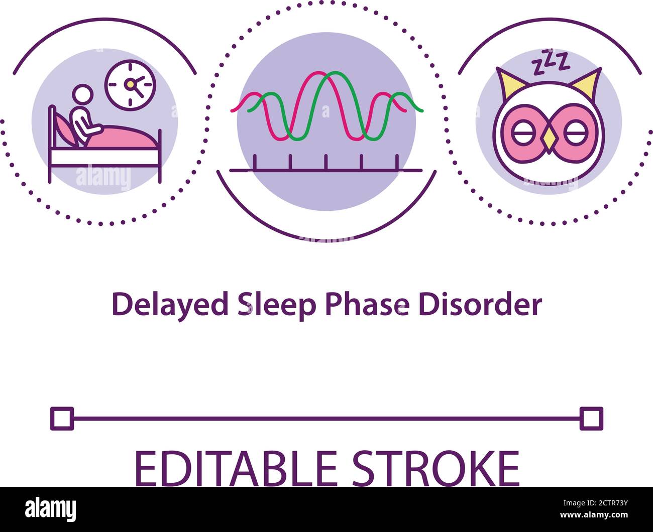 Delayed sleep phase disorder Stock Vector Images Alamy