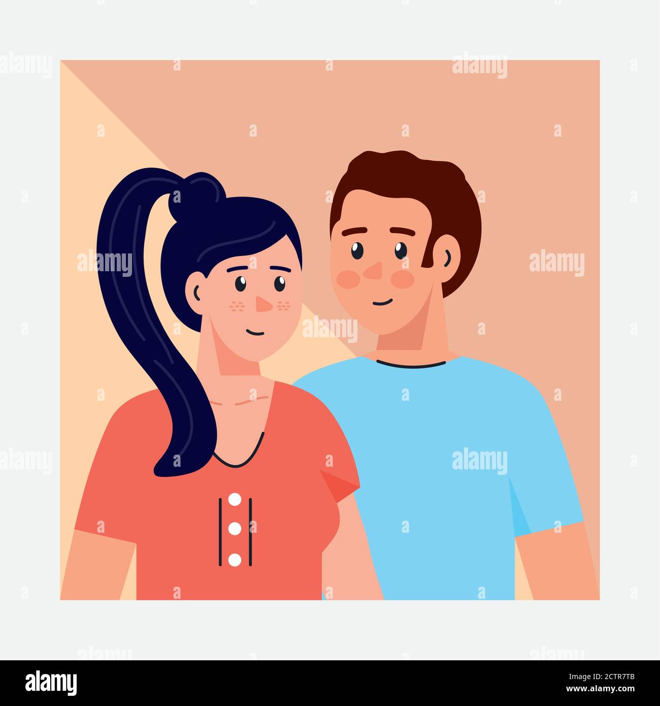 Couple of woman and man vector design Stock Vector Image & Art - Alamy