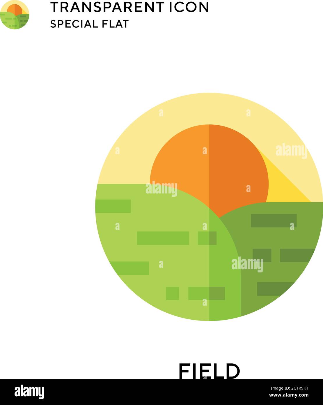 Field vector icon. Flat style illustration. EPS 10 vector Stock Vector ...