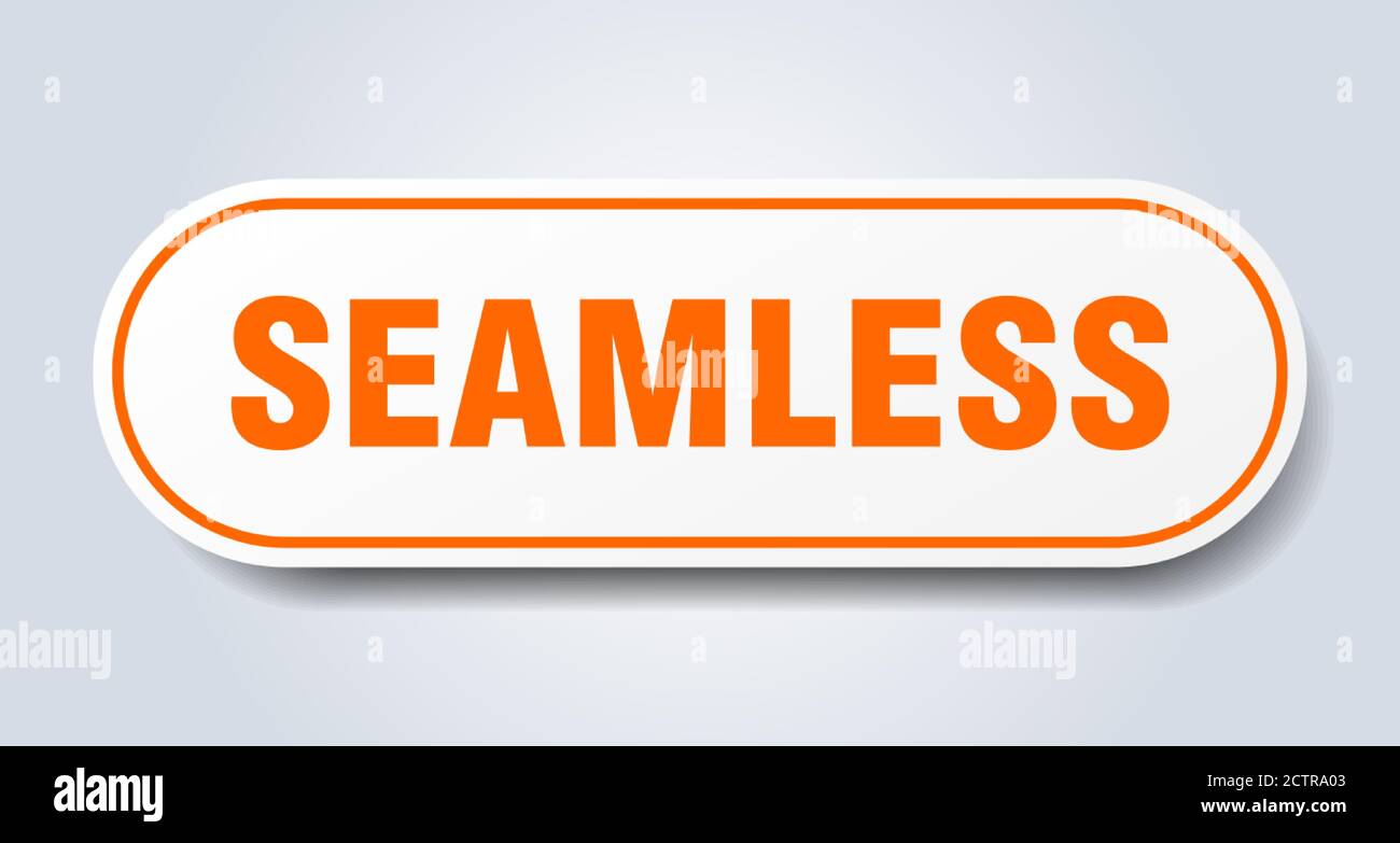 seamless sign. rounded isolated sticker. white button Stock Vector ...