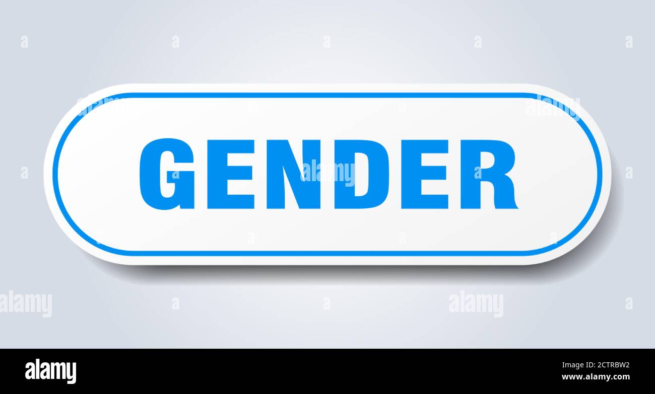 Gender For Sticker Sign gender sign. rounded isolated sticker. white button Stock Vector Image ...