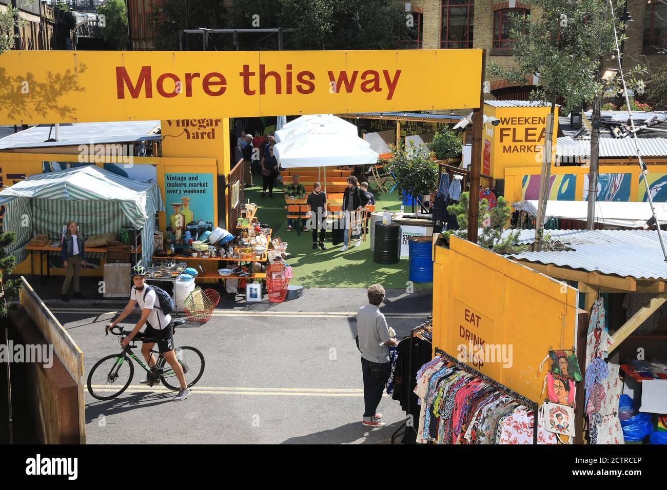 Vinegar Yard Flea Market, London's weekly eclectic vintage market, on