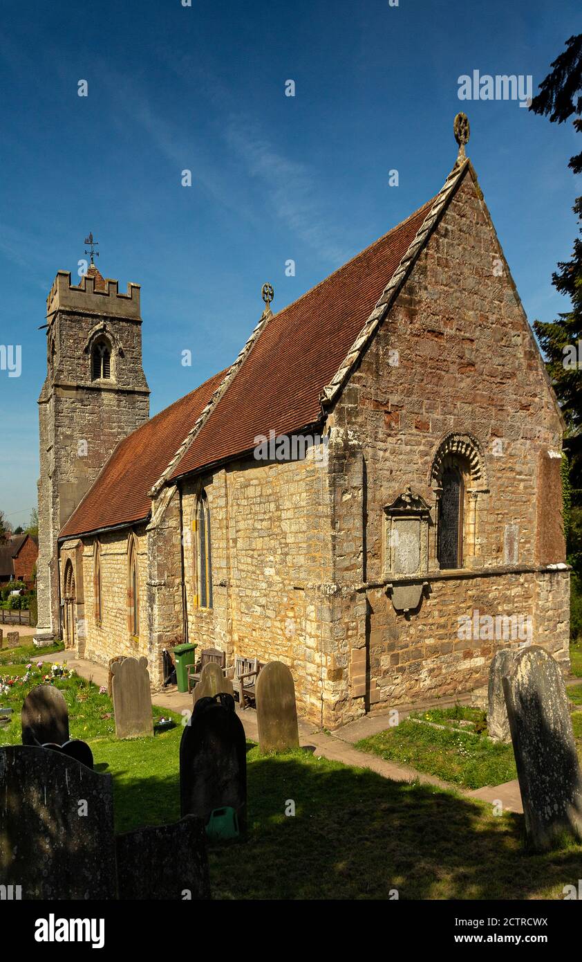 St Nicholas' parish church, Beaudesert, Warwickshire, England Stock ...