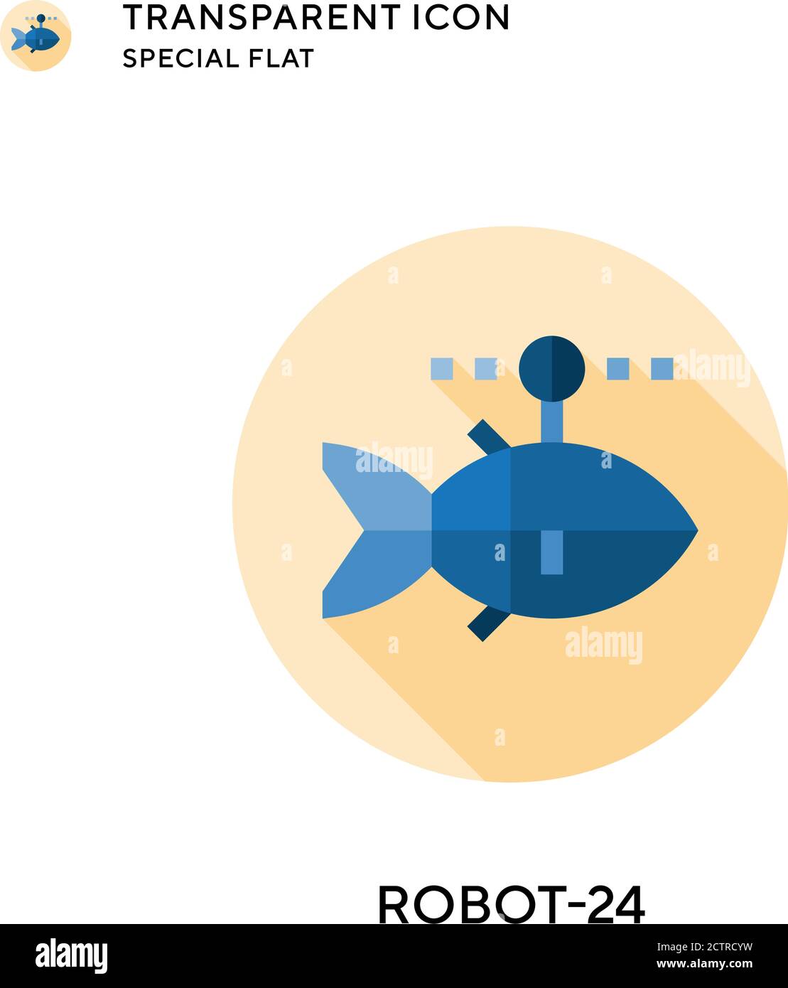 Robot-24 vector icon. Flat style illustration. EPS 10 vector. Stock Vector