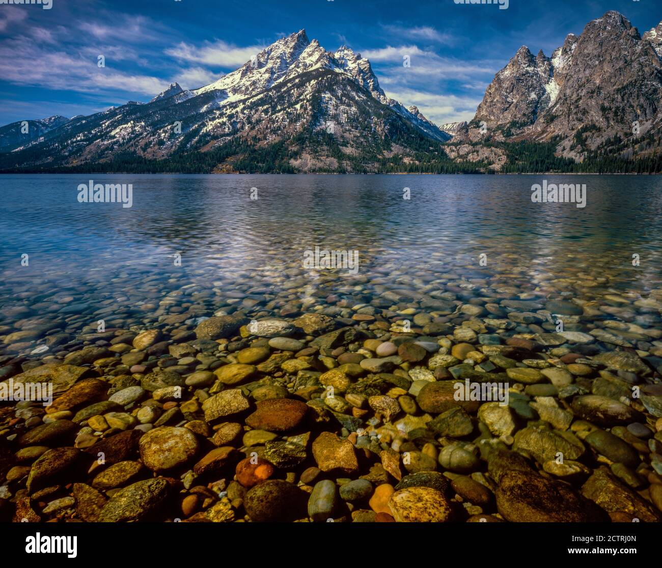 Jenny Lake Mount Teewinot Cascade Canyon Grand Teton National Park Wyoming Stock Photo Alamy