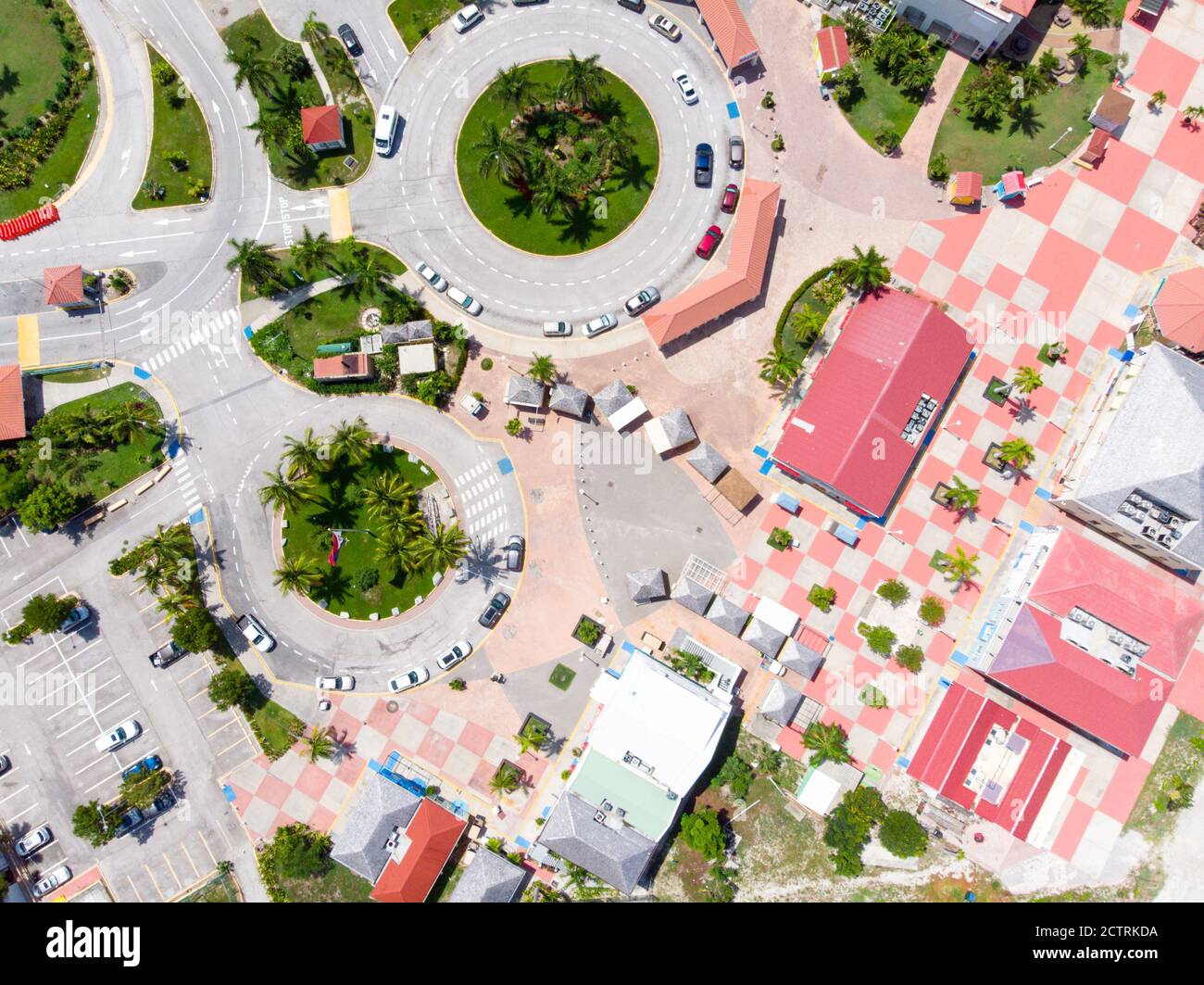 Aerial View Of The Caribbean Island Of Sint Maarten /Saint Martin ...