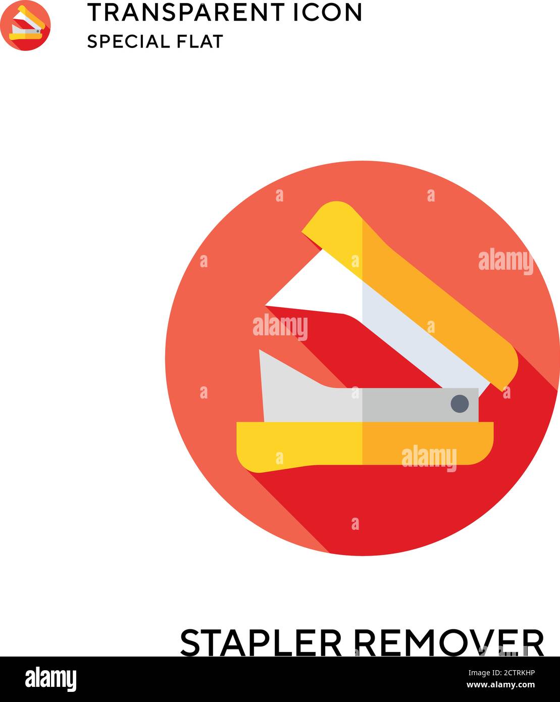 Stapler remover vector icon. Flat style illustration. EPS 10 vector. Stock Vector