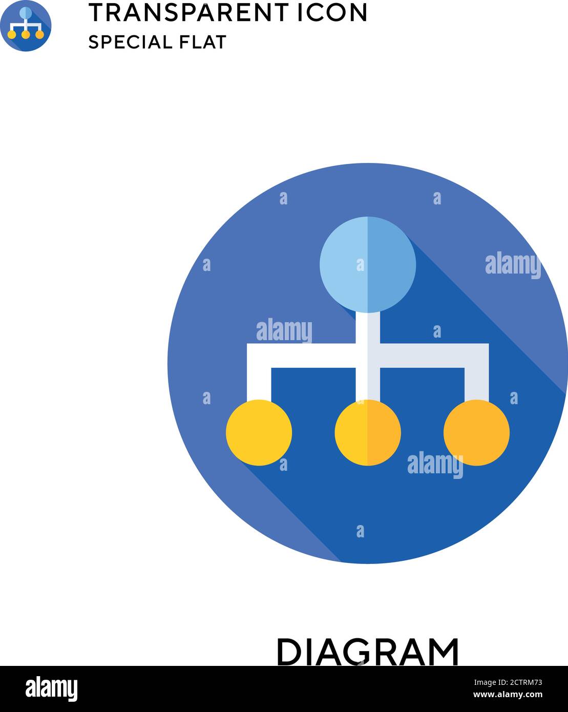 Diagram vector icon. Flat style illustration. EPS 10 vector Stock ...