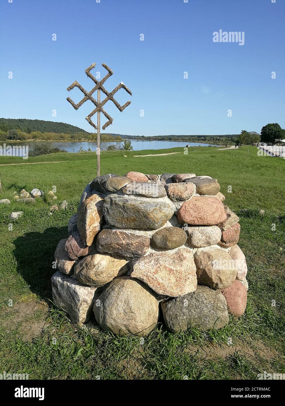 Ancient Baltic Culture Pagan Fire Altar Called Aukuras For Pagan 