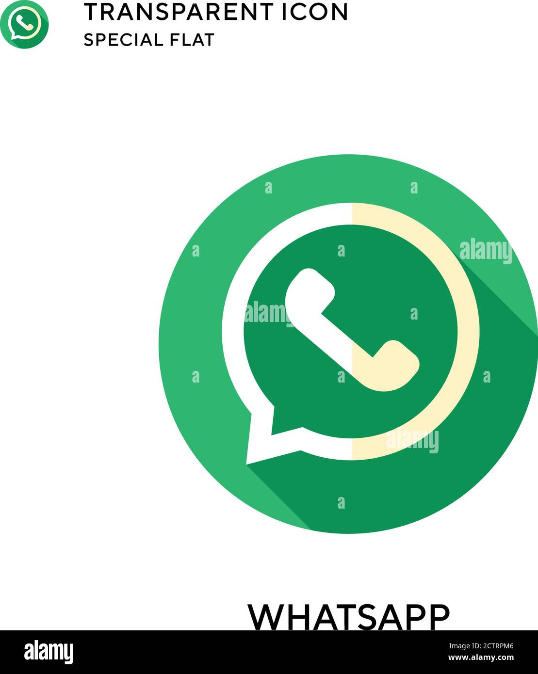 Whatsapp Vector Icon Flat Style Illustration Eps 10 Vector Stock