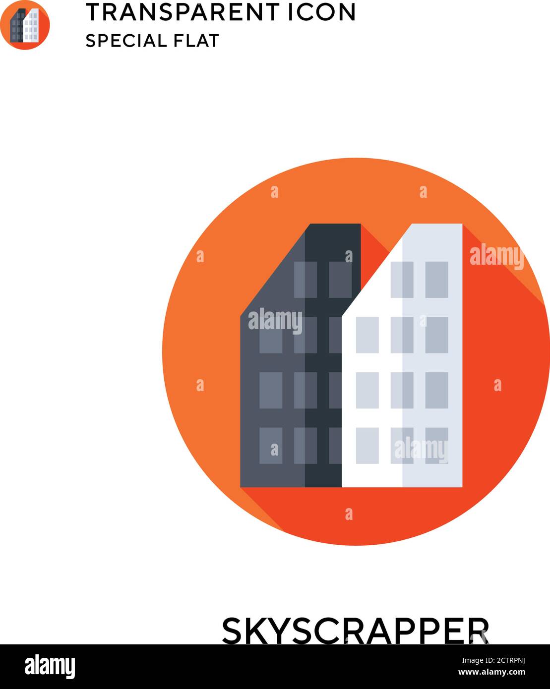 Skyscrapper city view Stock Vector Images - Alamy