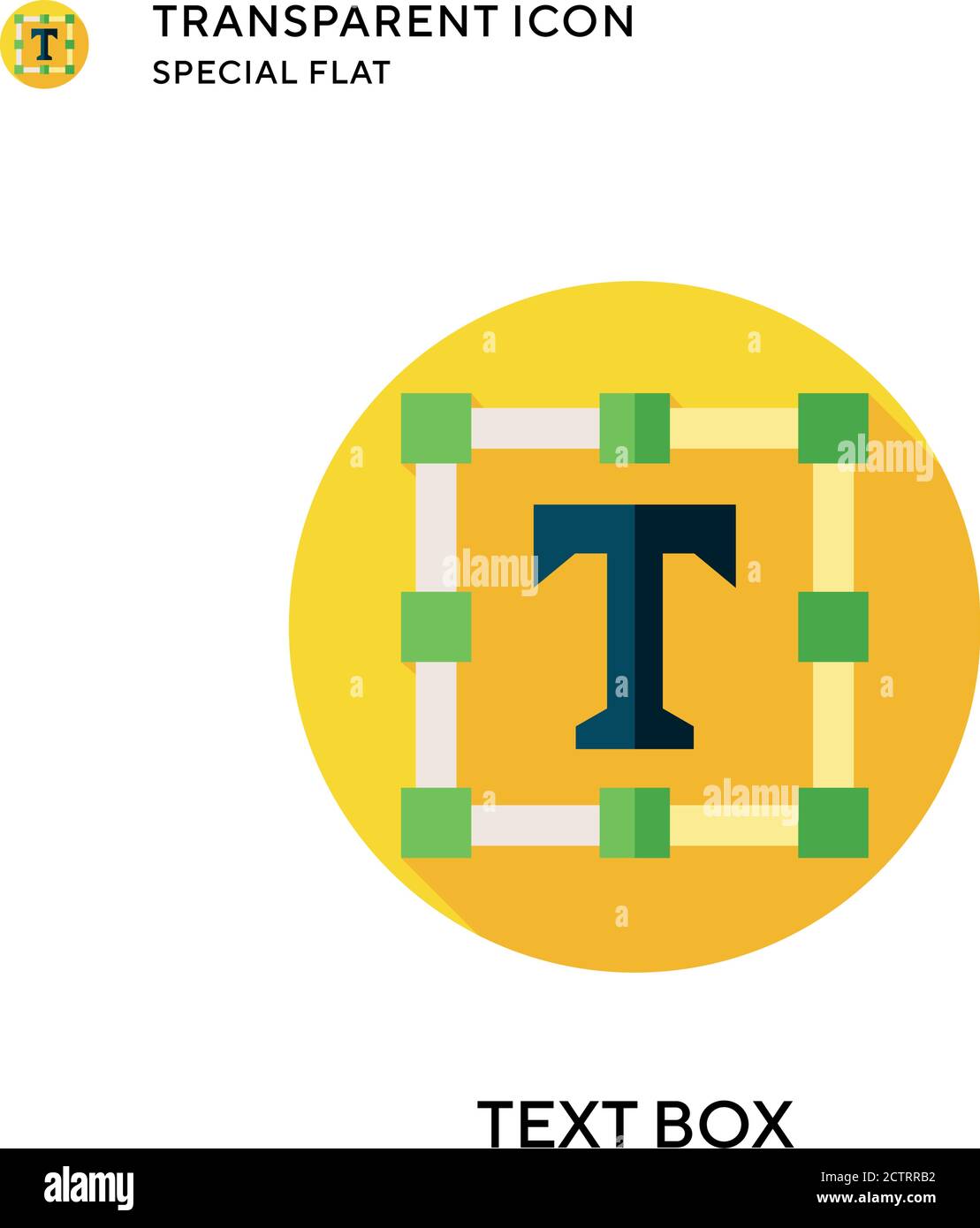 Text box vector icon. Flat style illustration. EPS 10 vector Stock ...