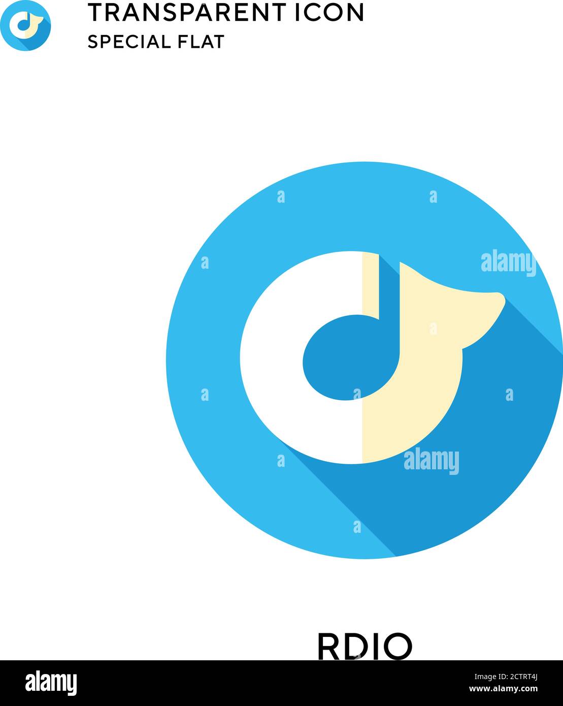 Rdio vector icon. Flat style illustration. EPS 10 vector. Stock Vector