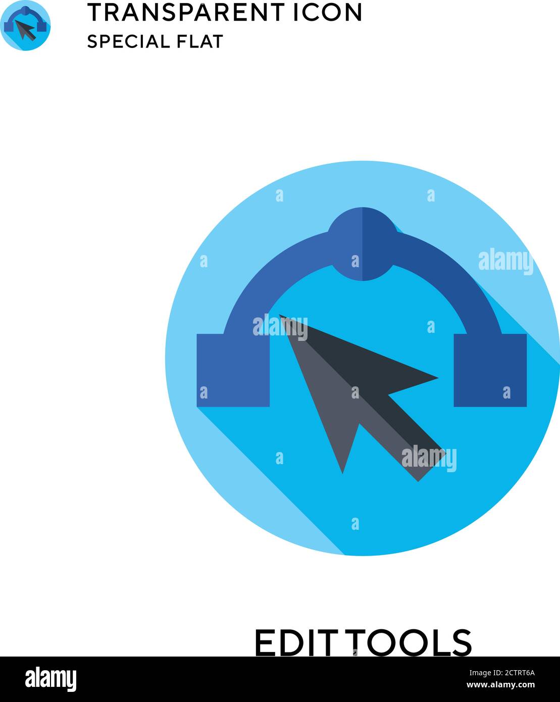Edit tools vector icon. Flat style illustration. EPS 10 vector. Stock Vector