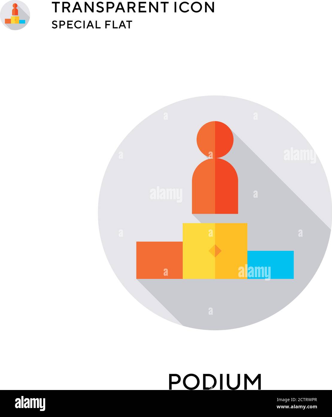 Podium vector icon. Flat style illustration. EPS 10 vector Stock Vector ...