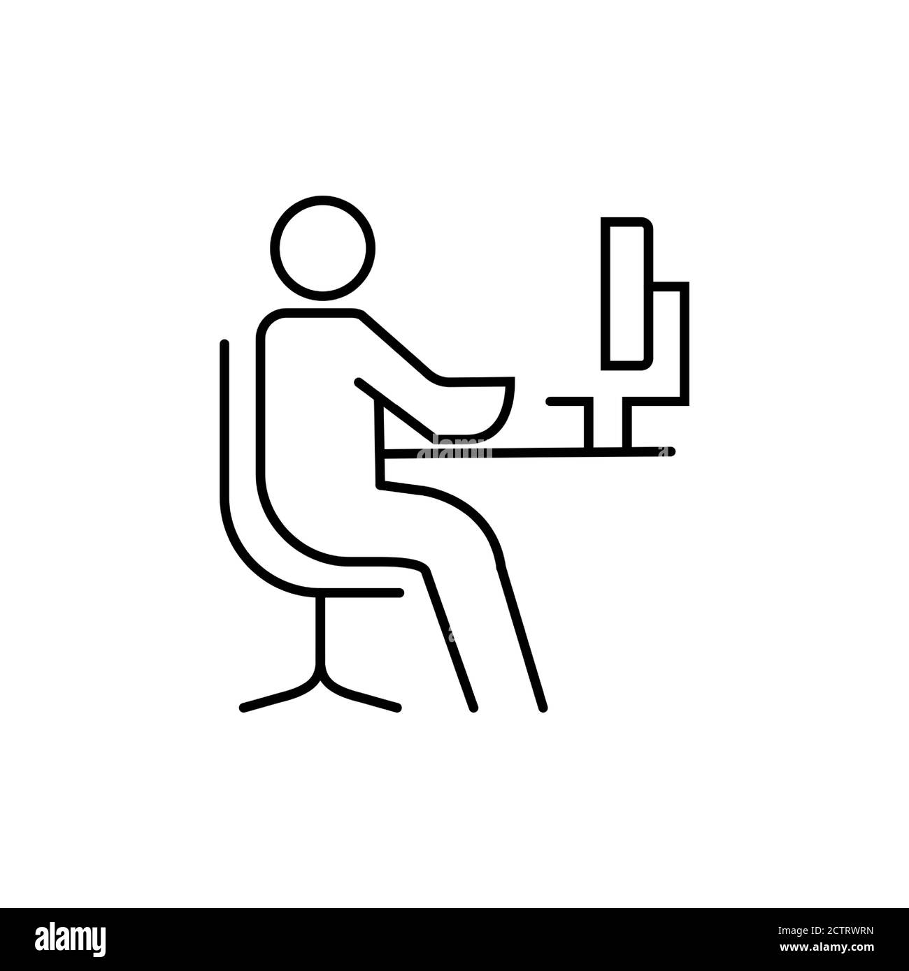 Human computer Stock Vector Images - Alamy