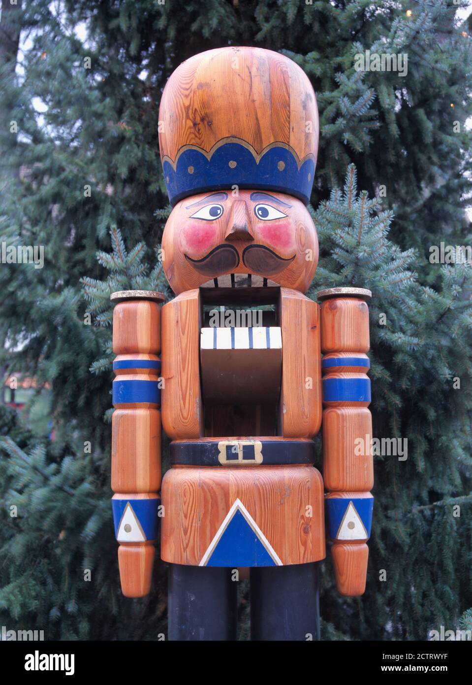 Christmas fair in Michelstadt Nutcracker figure in the old town
