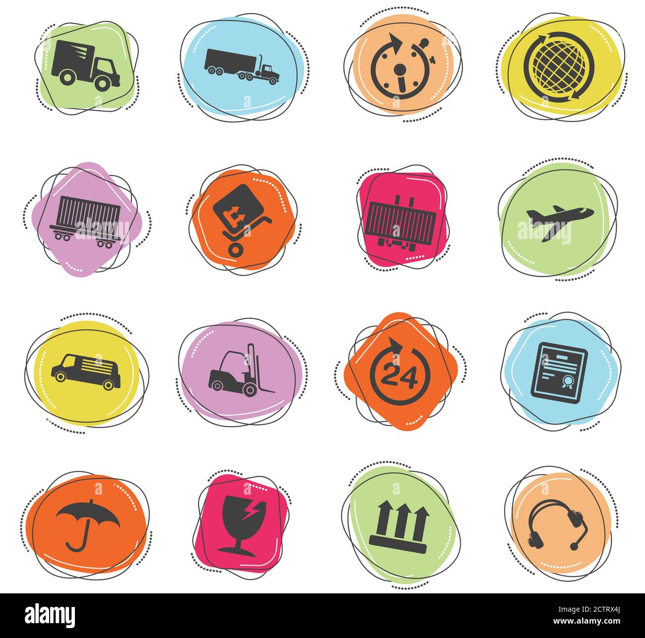 Cargo shipping symbols Stock Vector Image & Art Alamy