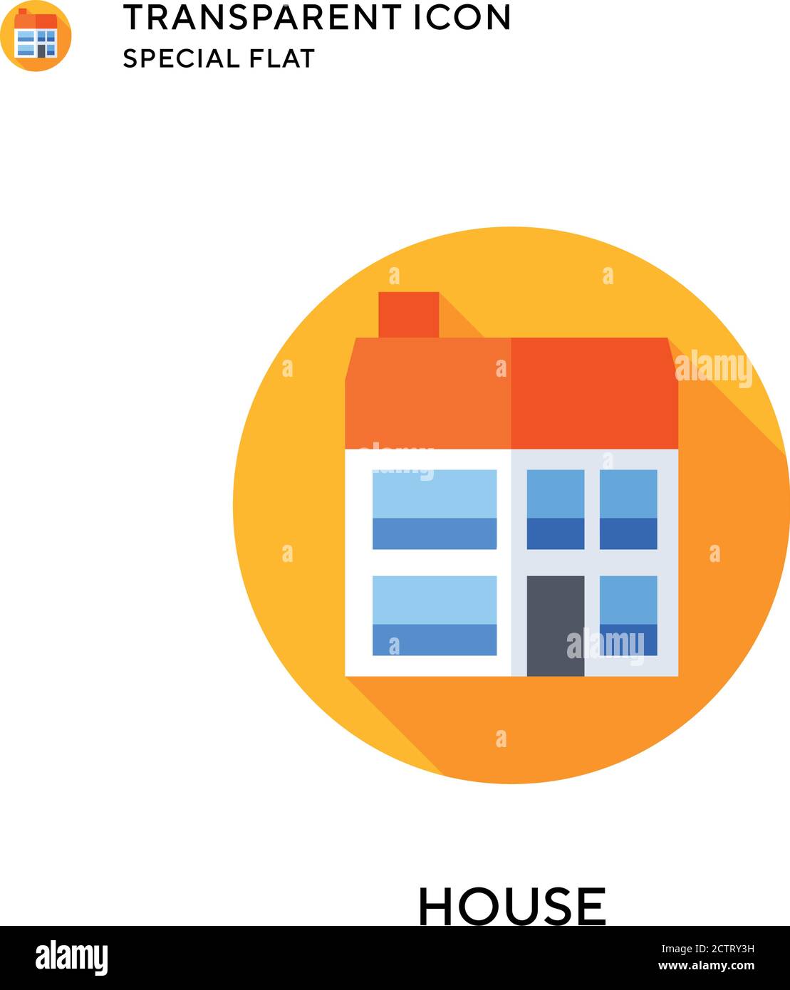 House vector icon. Flat style illustration. EPS 10 vector Stock Vector ...