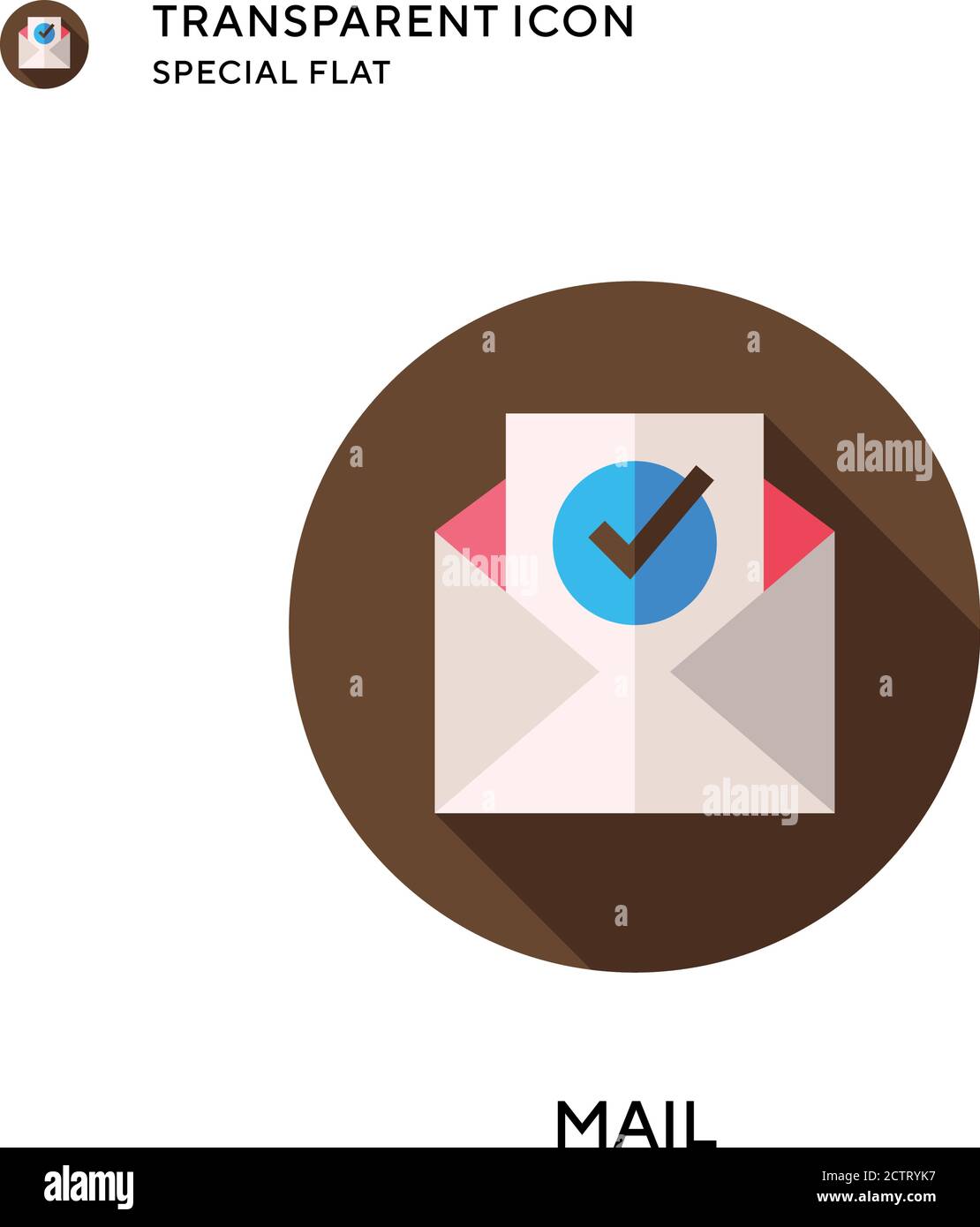 Mail vector icon. Flat style illustration. EPS 10 vector Stock Vector ...