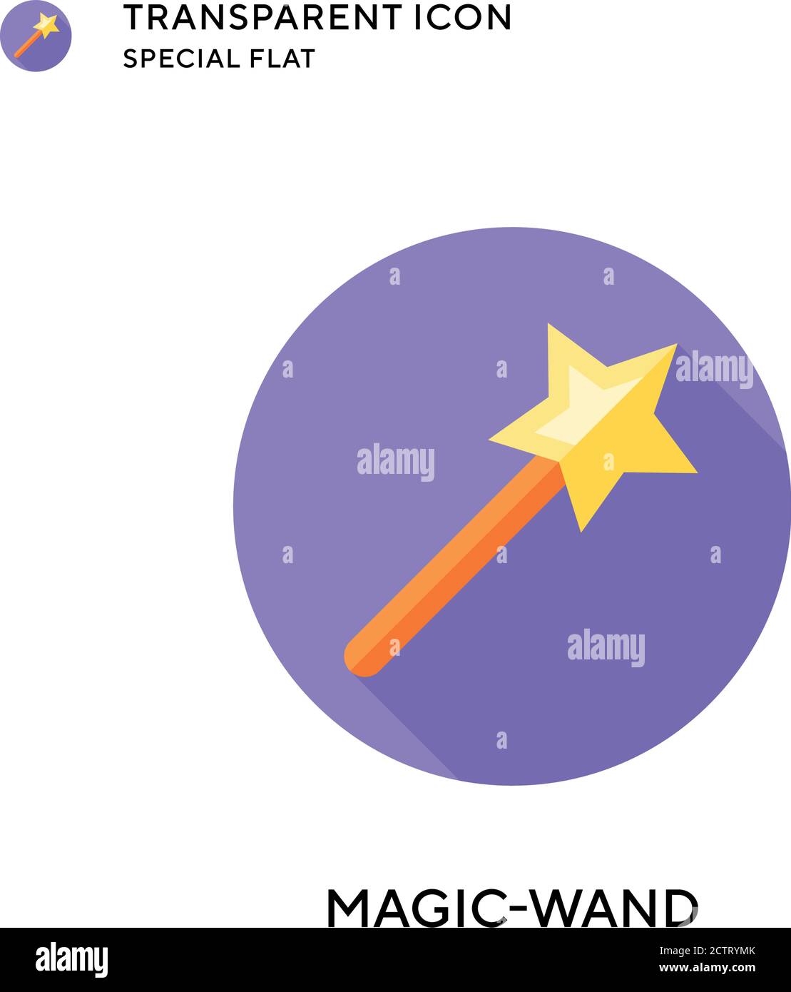Magic Wand Vector Icon Flat Style Illustration Eps 10 Vector Stock 