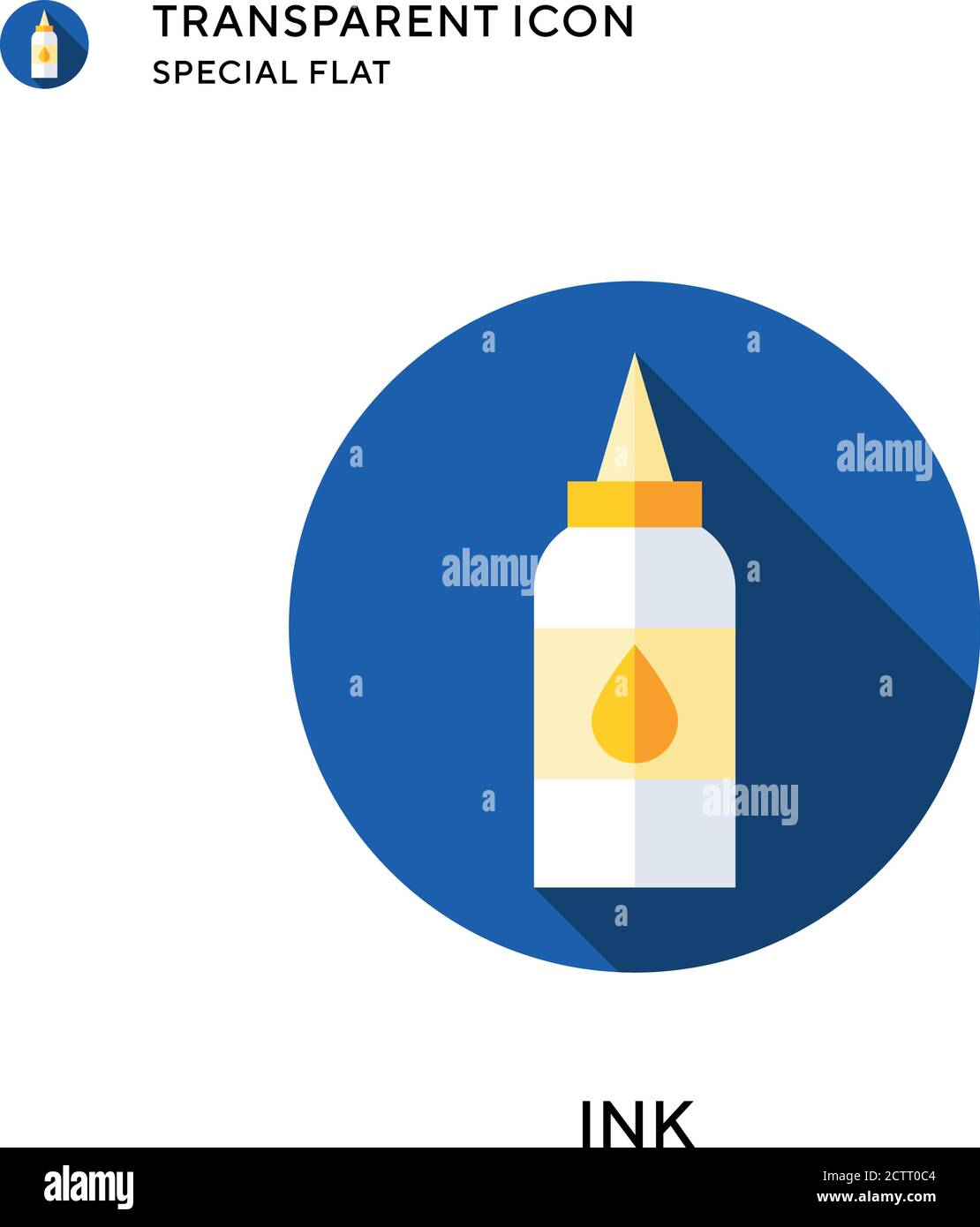 Ink vector icon. Flat style illustration. EPS 10 vector Stock Vector ...