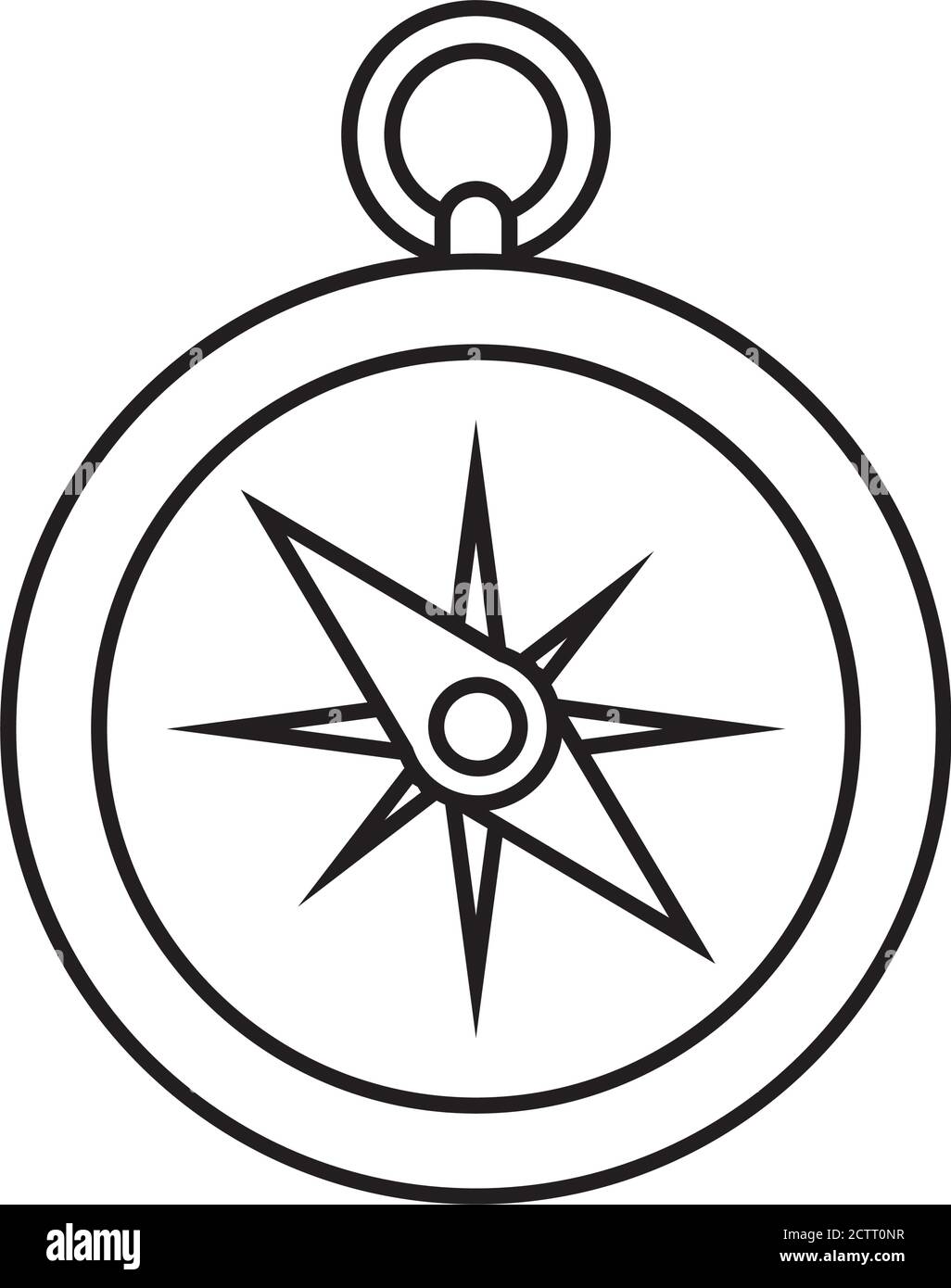 compass guide route isolated icon vector illustration design Stock ...