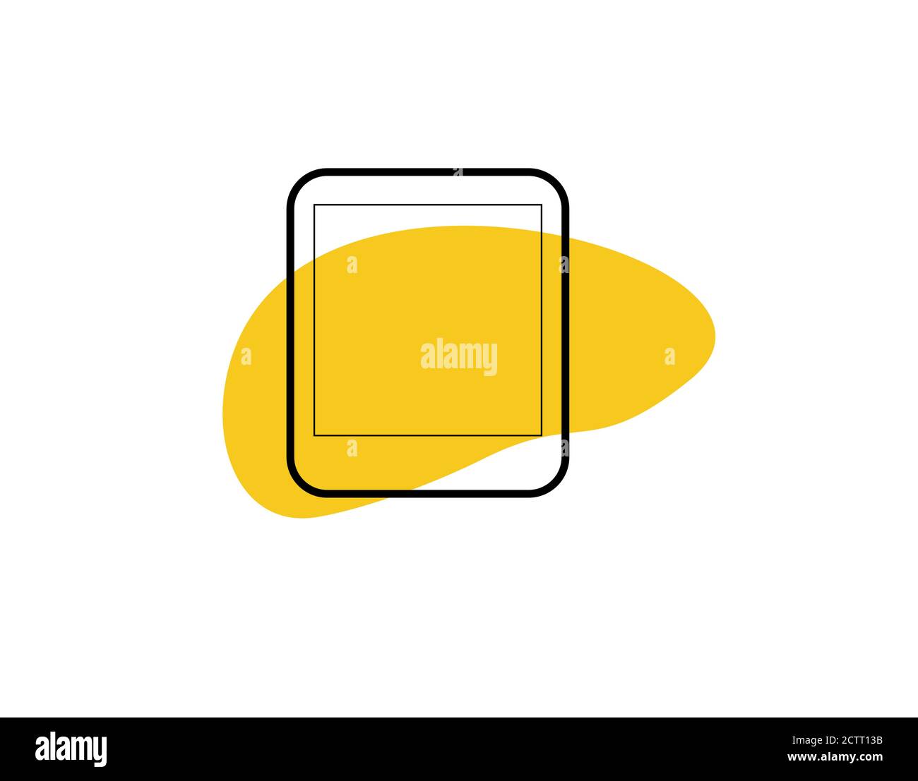 Tablet Digital Icon on white background in vector illustration Stock Vector