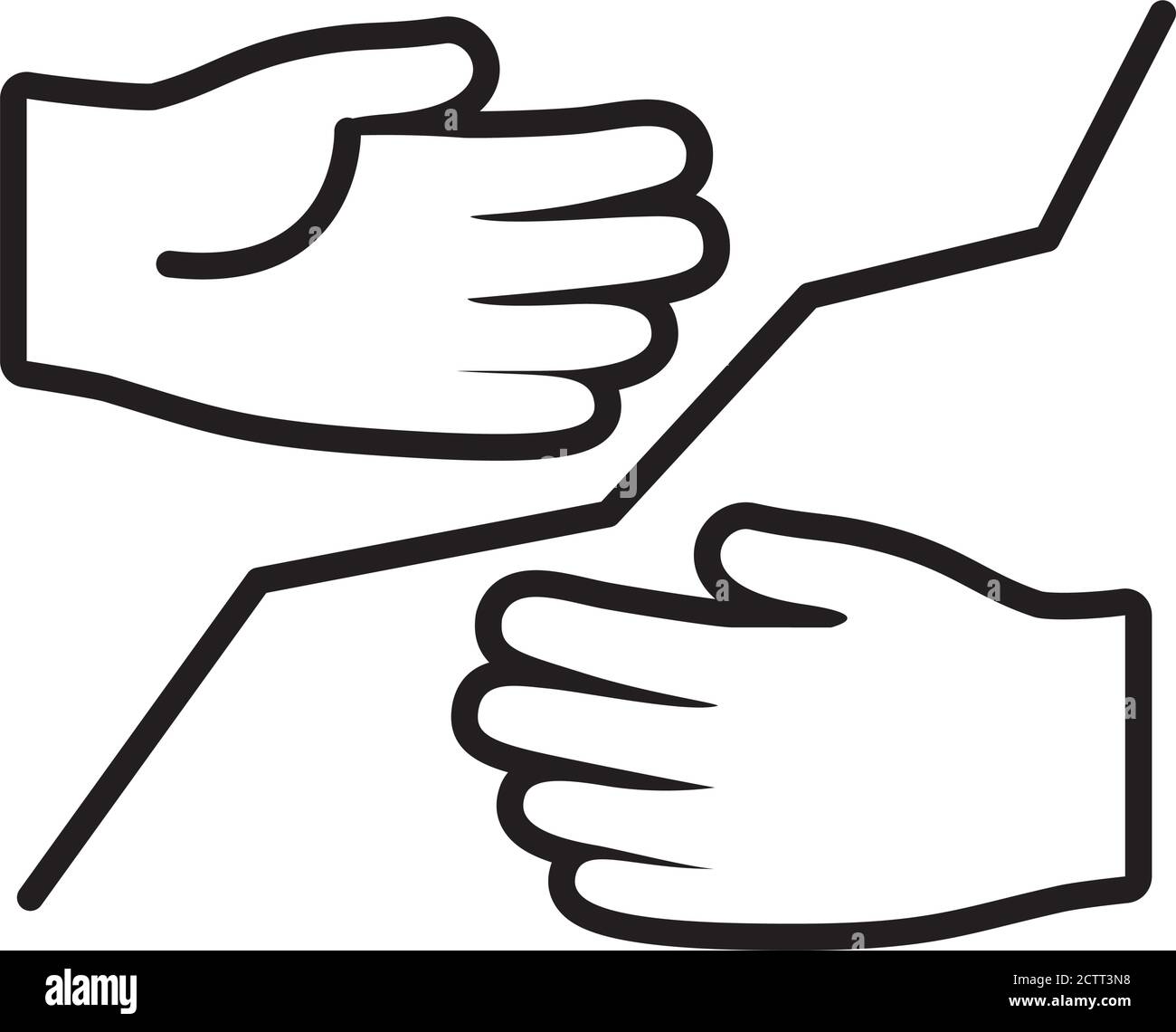 Avoiding danger Stock Vector Images - Alamy
