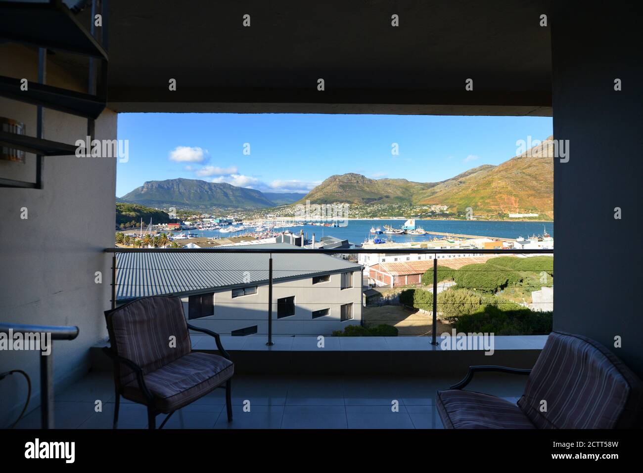 A beautiful view of Hout Bay in Cape Town, South Africa. Stock Photo
