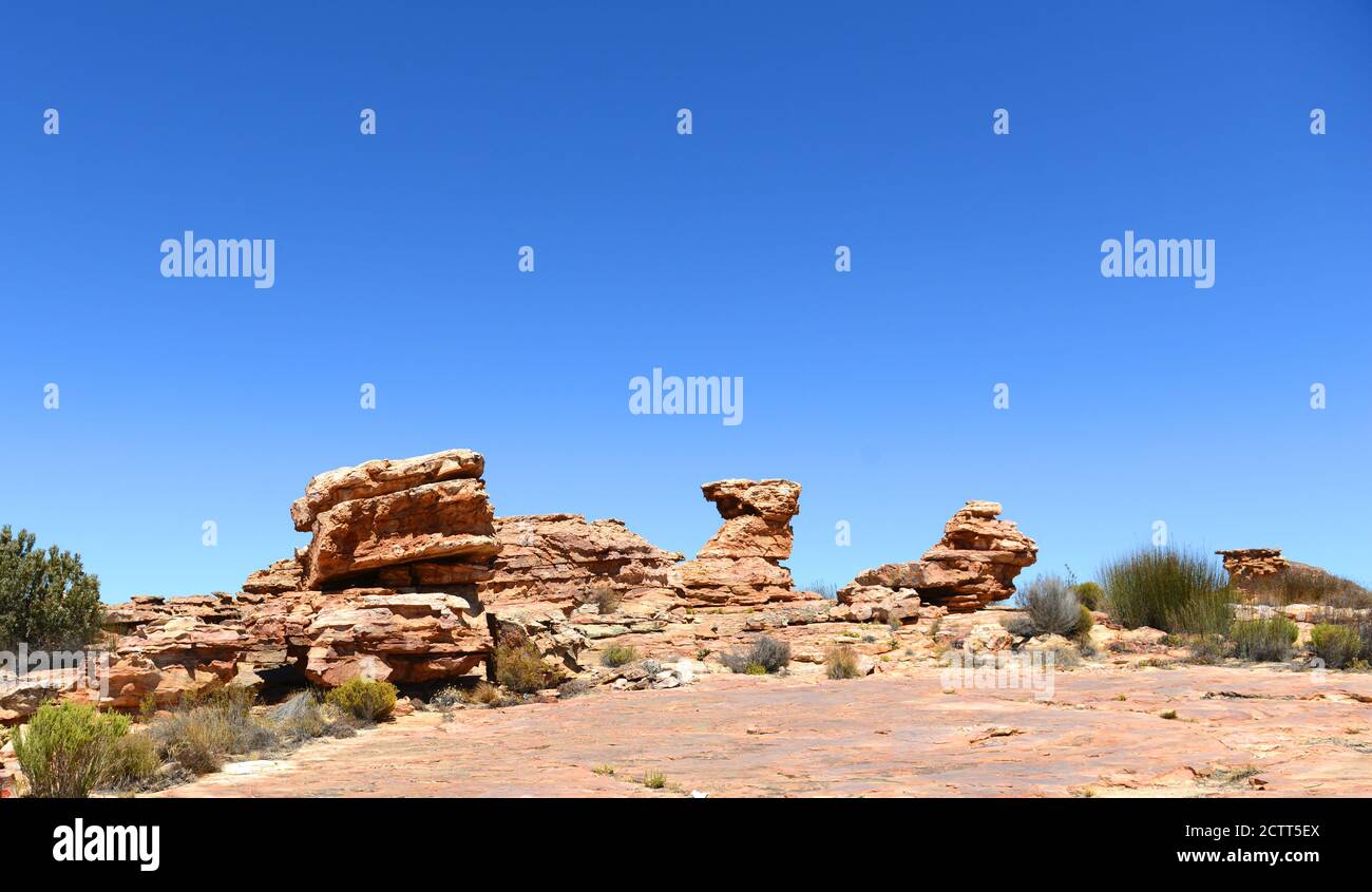 Landscapes of Kagga Kamma in the Western Cape, South Africa. Stock Photo