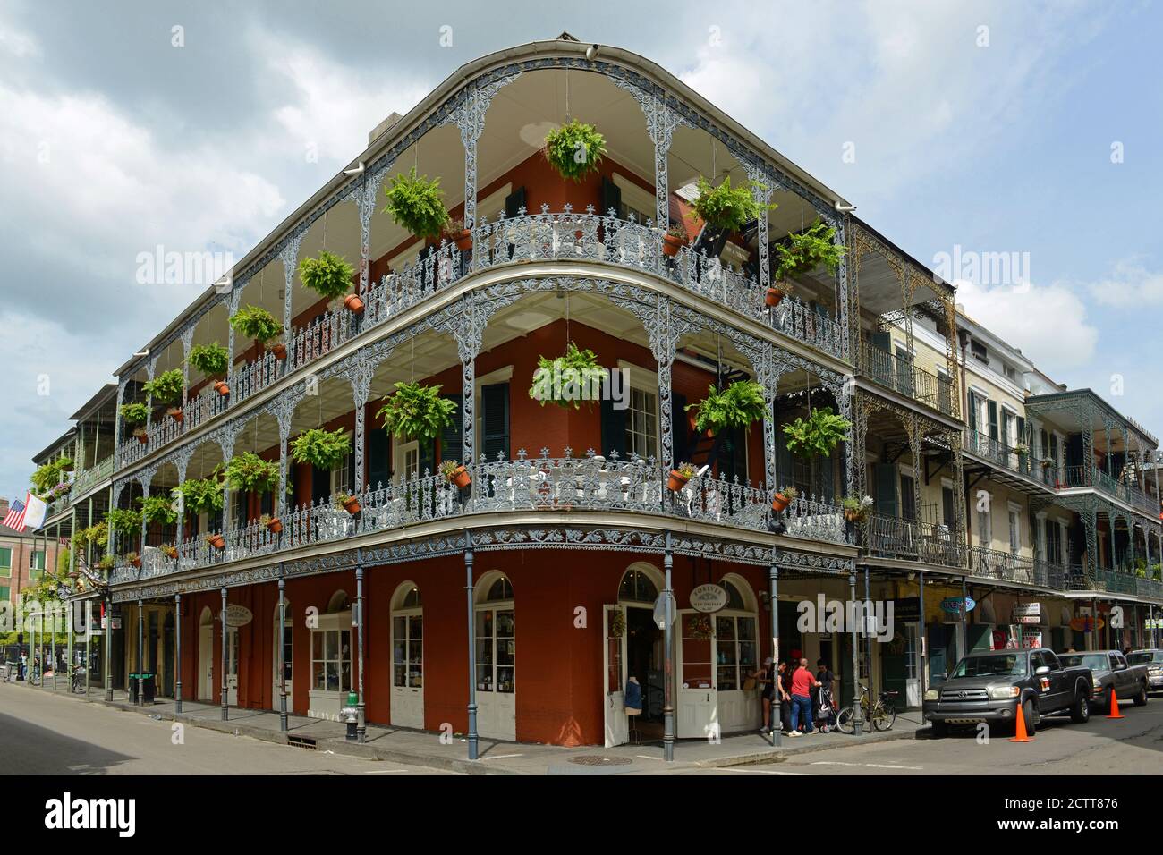 LaBranche House on 700 Royal Street in French Quarter in New Orleans, Louisiana, USA. This building, built in 1835, is one of the most famous building Stock Photo