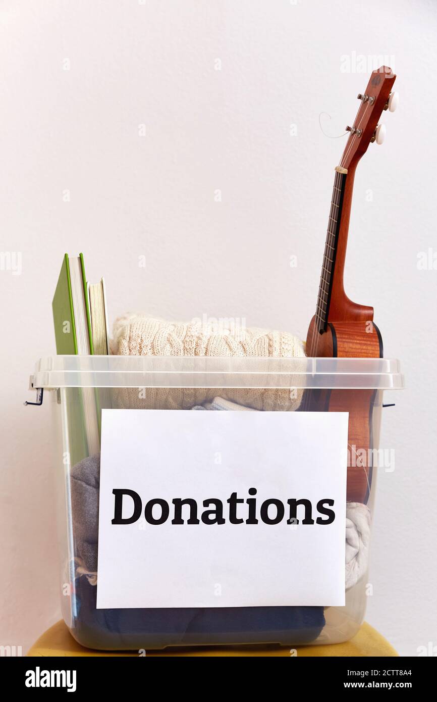Clothing donation container hi res stock photography and images Alamy