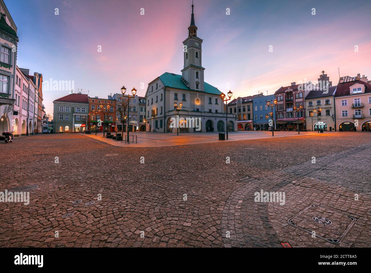 Old town of Gliwice. Gliwice, Silesia, Poland. Stock Photo