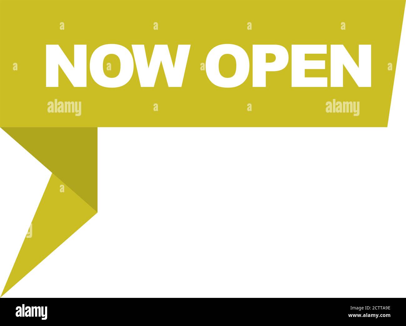 banner now open promotion vector illustration flat icon Stock Vector ...