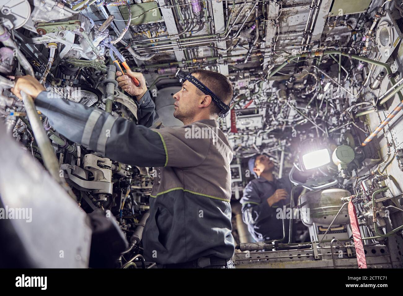 Repaired Hanger Hangar repair hi-res stock photography and images - Alamy