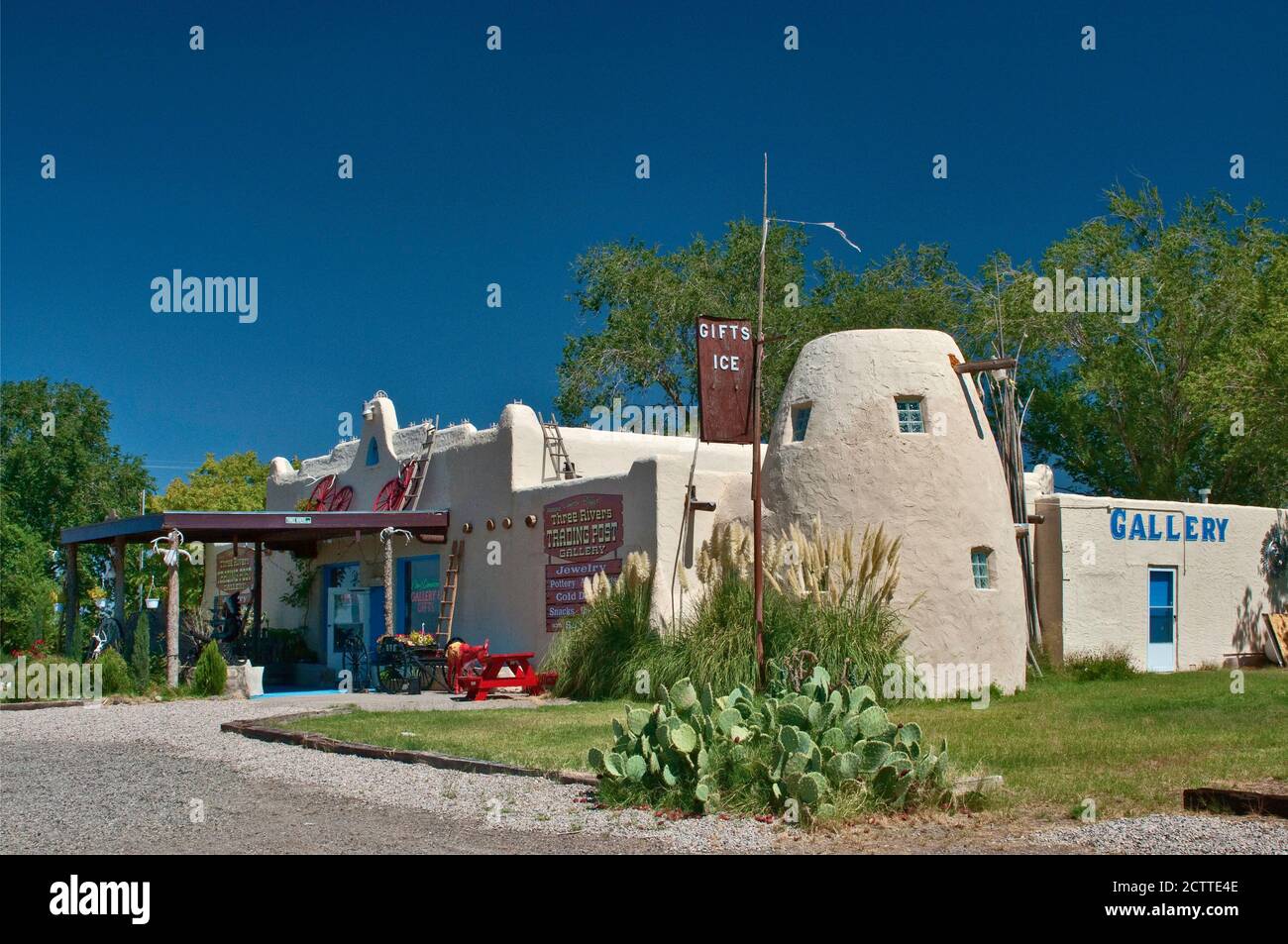 Gift shop near Three Rivers Petroglyph Site, New Mexico, USA Stock Photo