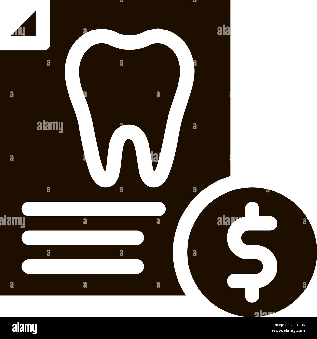 Dentist Stomatology List Vector Icon Stock Vector
