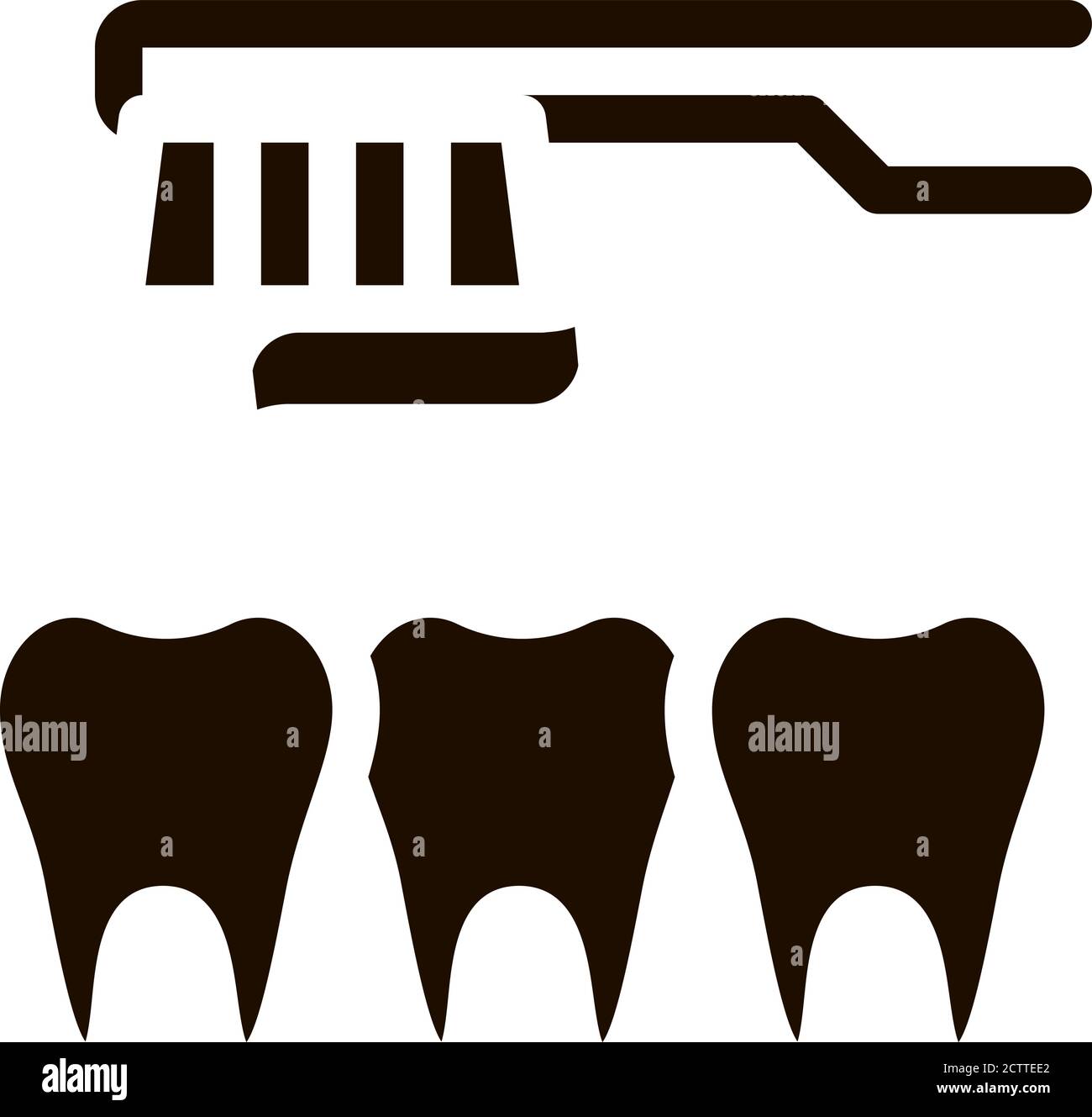 Dentist Teeth Cleaning Vector Sign Icon Stock Vector Image & Art - Alamy