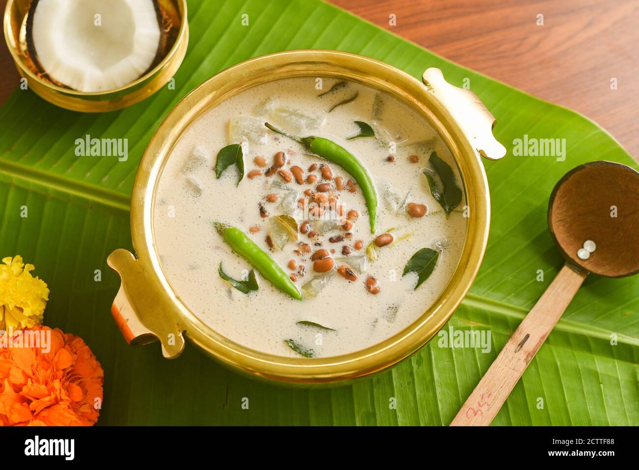 Onam Sadhya, Kerala vegetarian curry Olan a vegetable curry Kerala