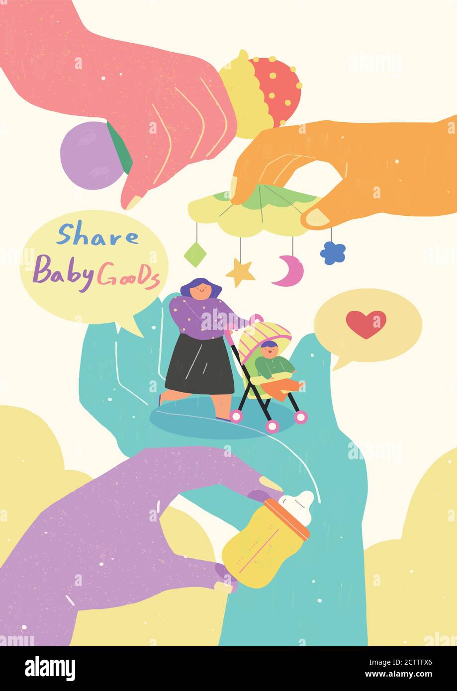 Sharing economy and smart consumption concept illustration 008 Stock ...