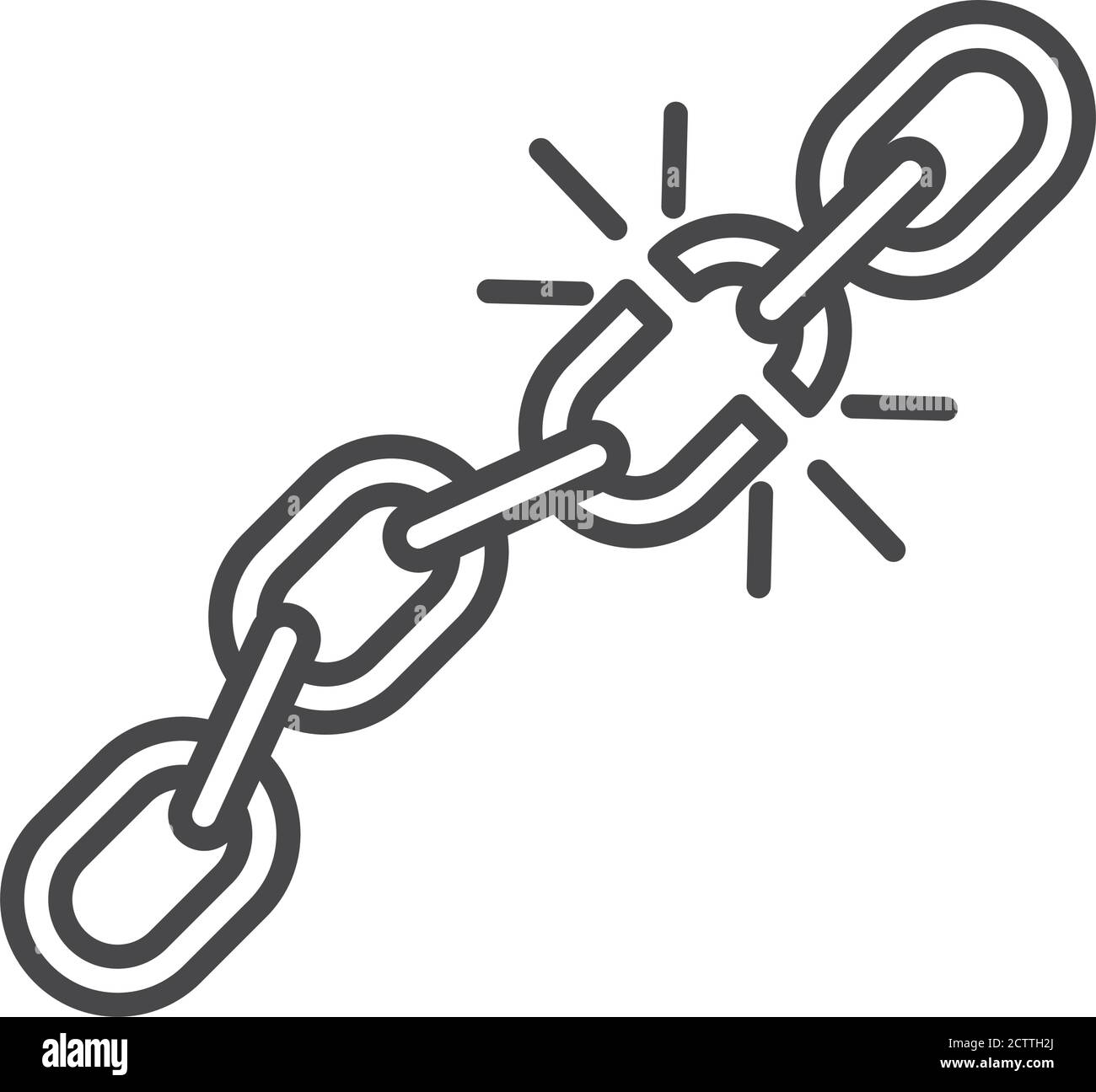 international human rights day broken chain symbol vector illustration
