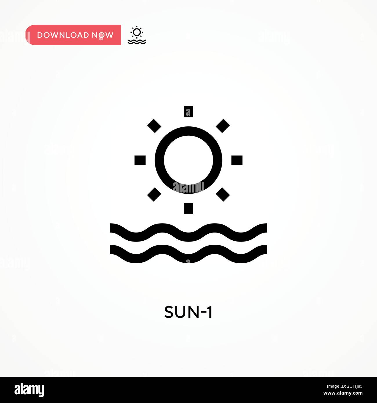 Sun-1 vector icon. . Modern, simple flat vector illustration for web ...