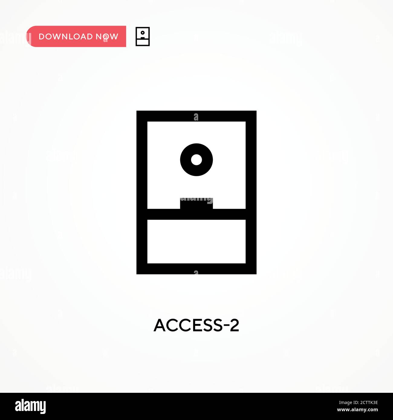 Access-2 vector icon. . Modern, simple flat vector illustration for web site or mobile app Stock Vector