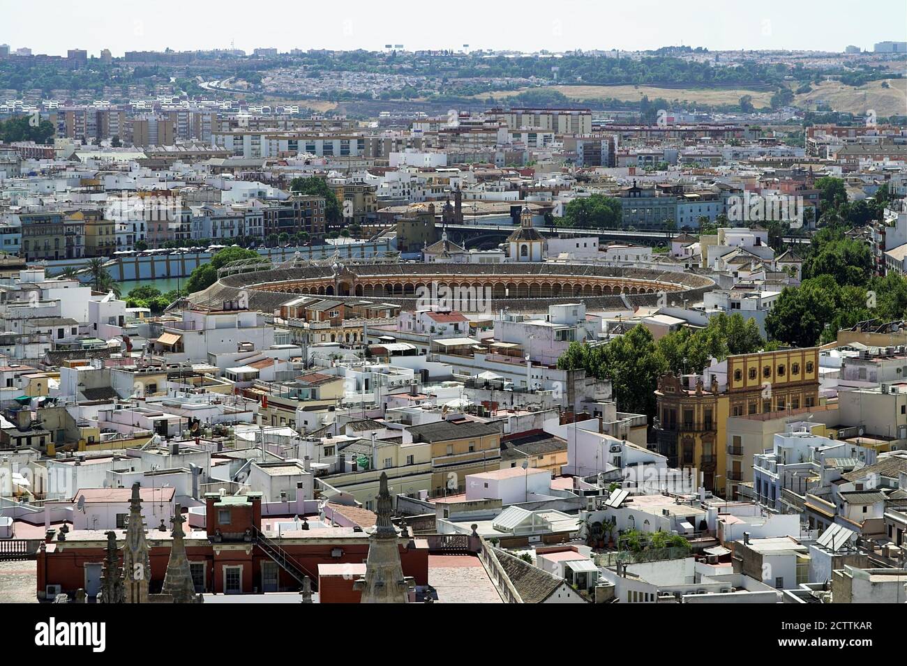 Sewilla, Sevilla, España, Hiszpania, Spain, Spanien, General view of the city. Gesamtansicht der Stadt. Vista general de la ciudad. Widok ogólny. Stock Photo