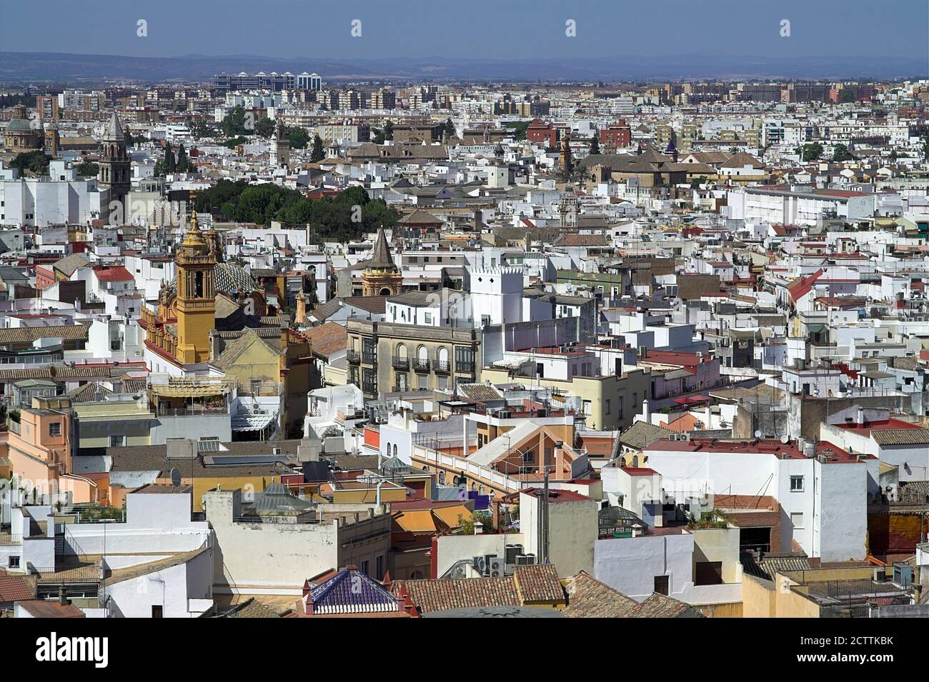 Sewilla, Sevilla, España, Hiszpania, Spain, Spanien, General view of the city. Gesamtansicht der Stadt. Vista general de la ciudad. Widok ogólny. Stock Photo